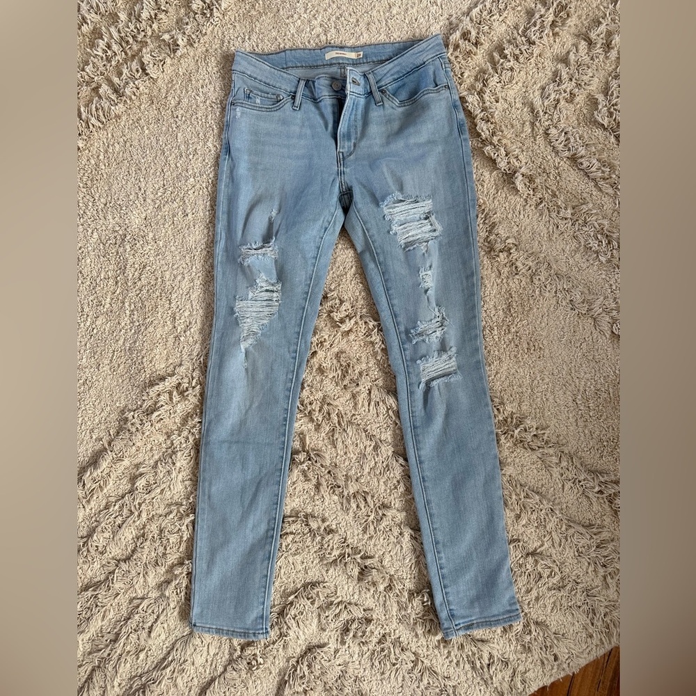 Levis 711 Skinny, stretch jeans